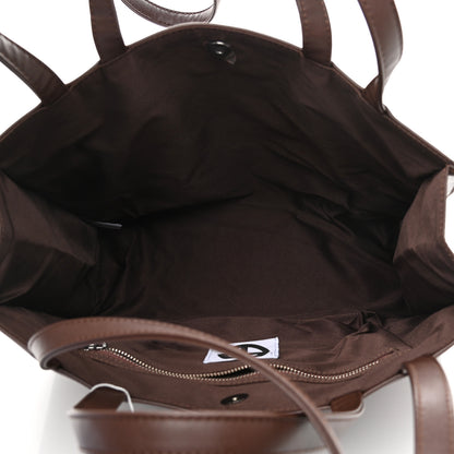 Telfar Vegan Leather Medium Shopping Bag Dark Brown 5 of 11