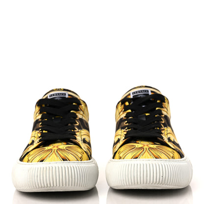 Versace X FENDI Fabric FF Baroque Mens Fendace Greca Sneakers 41.5 Gold Multicolor 2 of 9