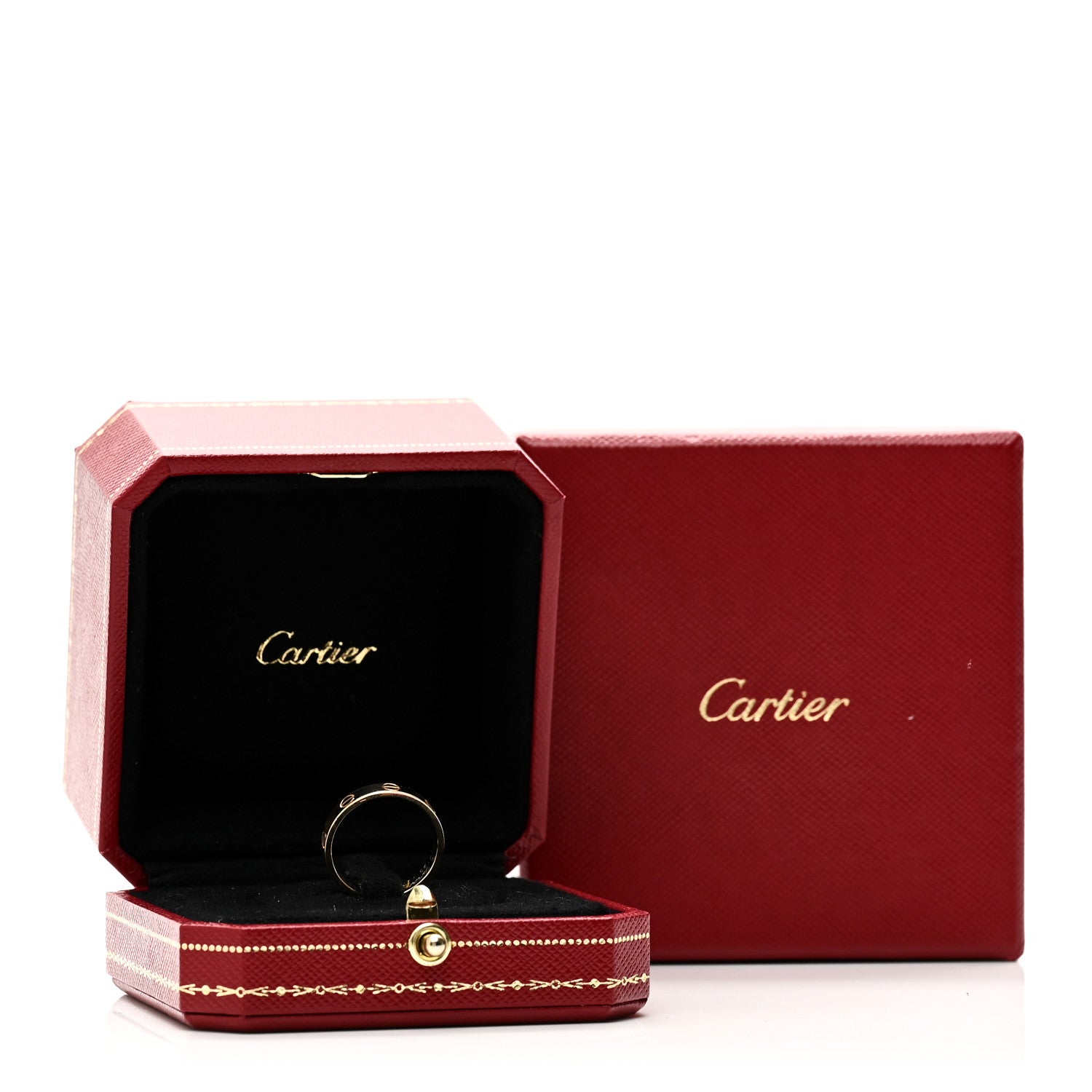 Cartier 18K Yellow Gold 3.5mm LOVE Wedding Band Ring 53 6.5 5 of 5