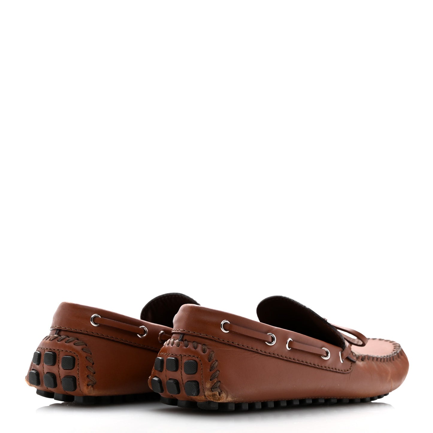 Calfskin Mens Arizona Car Shoe Moccasin Loafers 8 Brown
