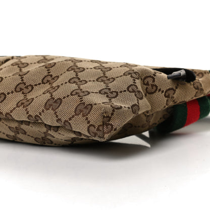Gucci GG Monogram Web Double Pocket Belt Bag Dark Brown 11 of 11