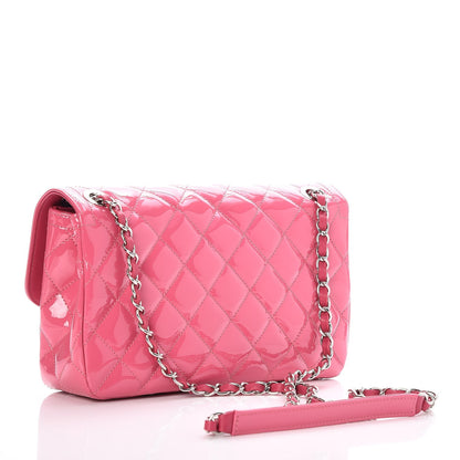 Chanel Patent Quilted Large Coco Shine Flap Pink 3 of 7