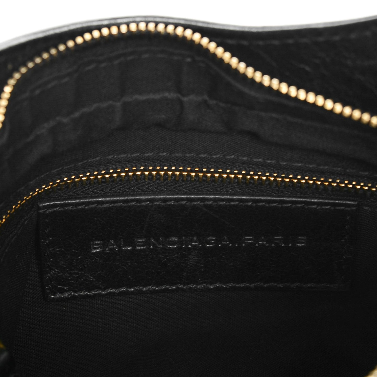 Agneau Giant 12 Gold Hardware Hip Black