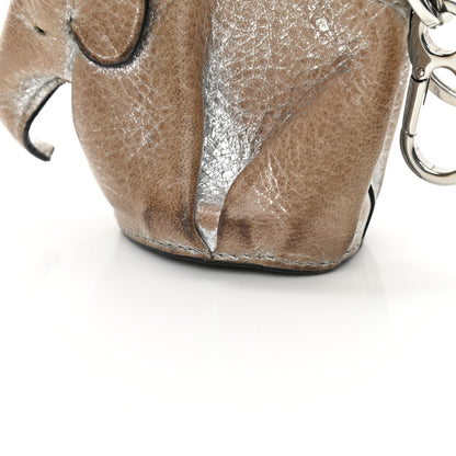 Loewe Metallic Calfskin Mini Elephant Coin Purse Silver 11 of 12