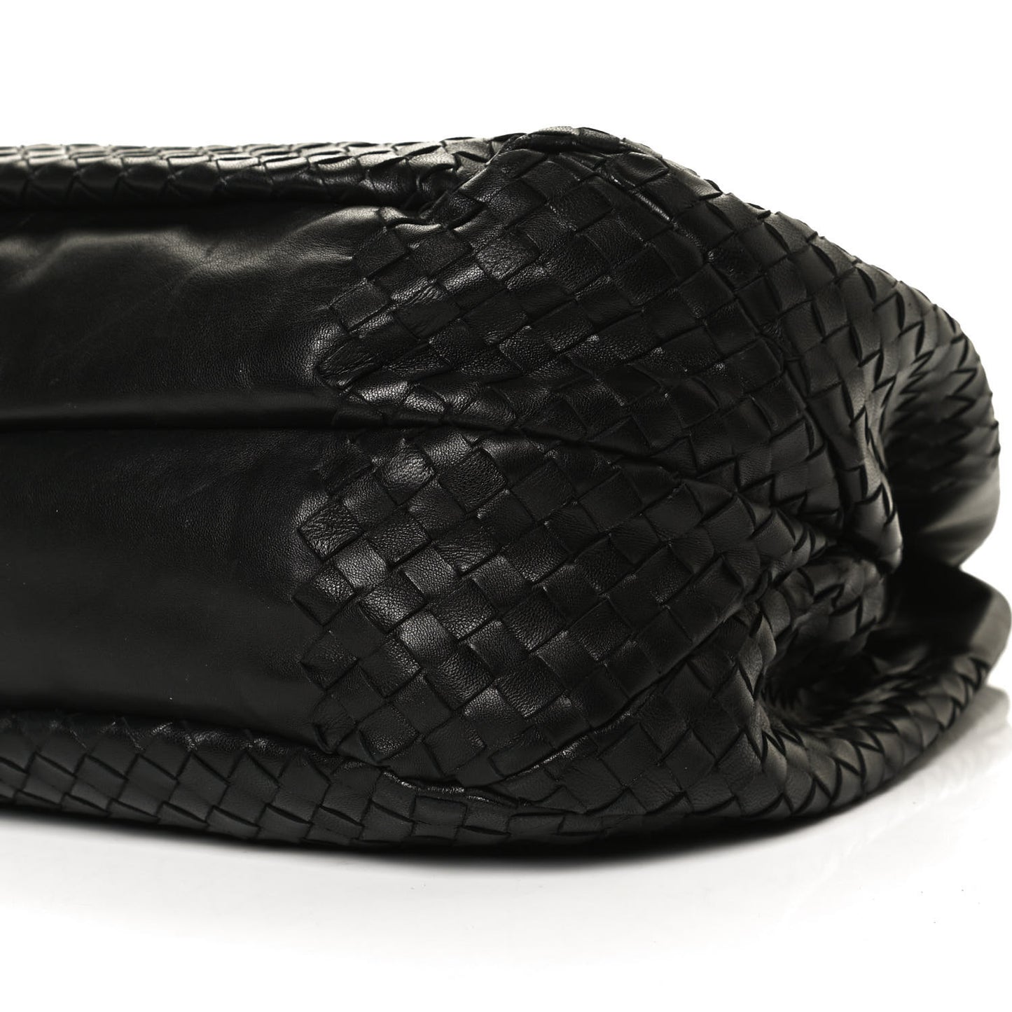 Nappa Intrecciato Medium Campana Black