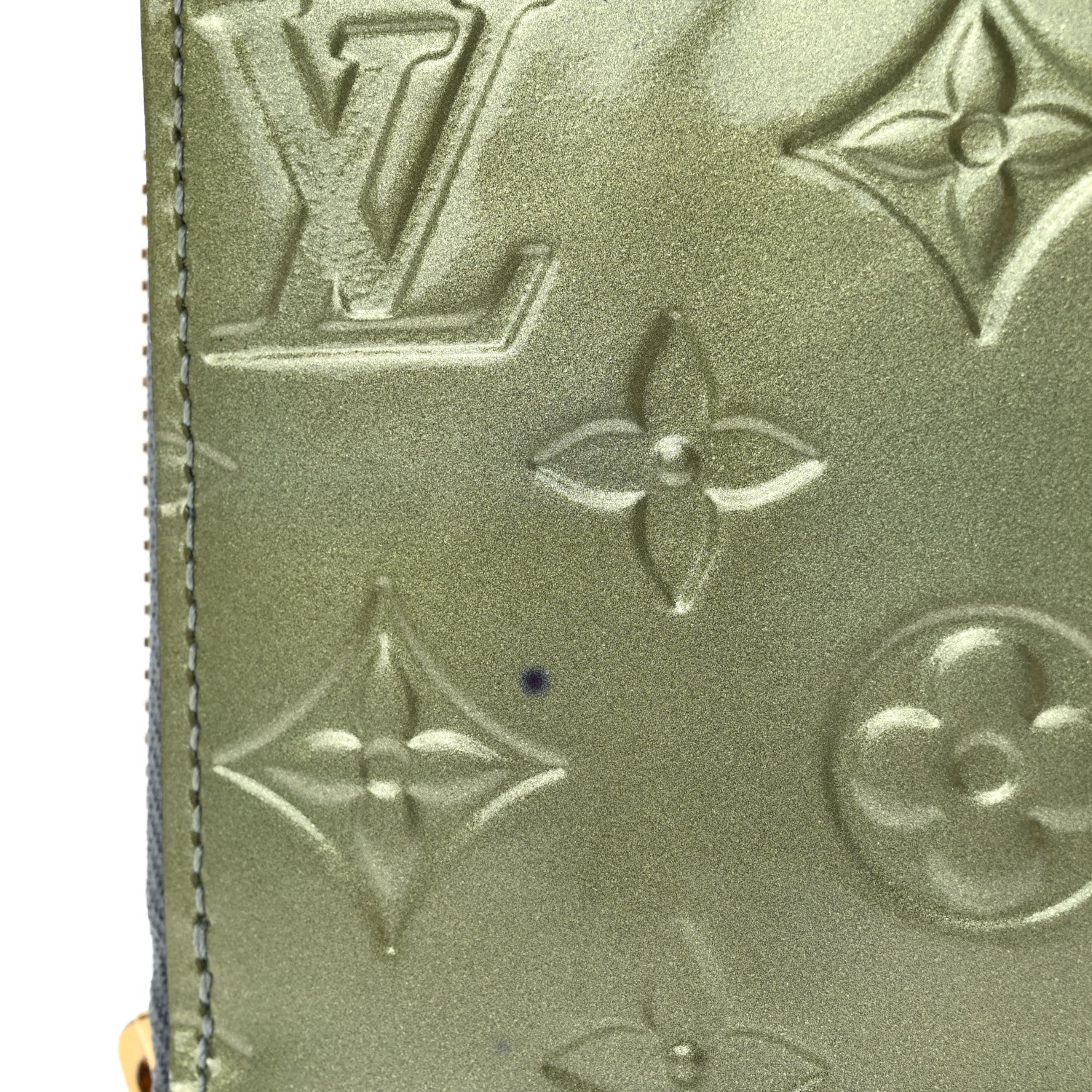 Louis Vuitton Vernis Zippy Wallet Gris Art Deco 7 of 7