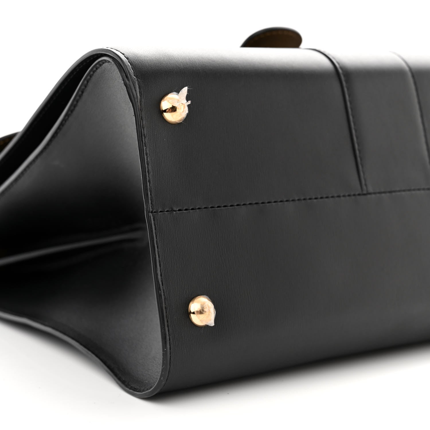 Delvaux Box Calfskin MM Brillant Satchel Black Gold 9 of 10
