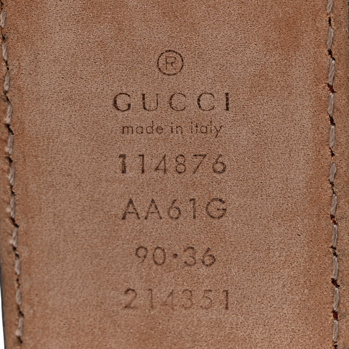 Guccissima Signature Interlocking G Belt 90 36 Hibiscus Red