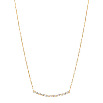 David Yurman 18K Yellow Gold Diamond Paveflex Petite Pave Station Necklace 1 of 4