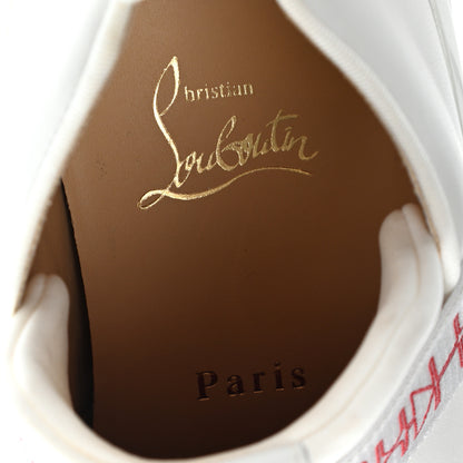 Christian Louboutin Neoprene Patent Nappa Lipsy Run Sneakers 37.5 White 6 of 12