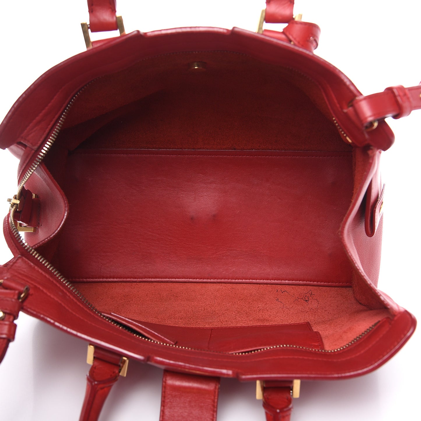Calfskin Small Classic Y Cabas Rouge Orient