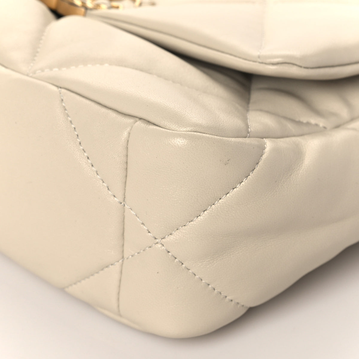 Chanel Lambskin Quilted Medium Chanel 19 Flap Light Beige 18 of 18
