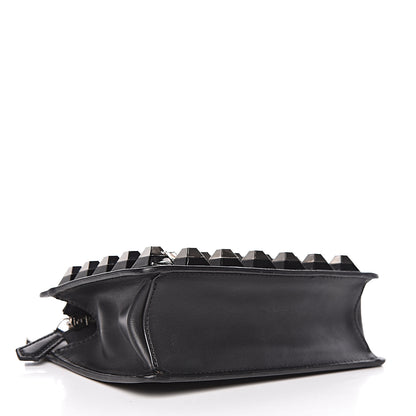 Fendi Vitello Demi Jour Studded Shoulder Bag Black 4 of 8