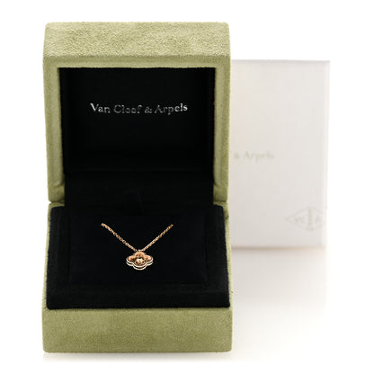 Van Cleef & Arpels 18K Rose Gold Sweet Alhambra Pendant Necklace 8 of 8