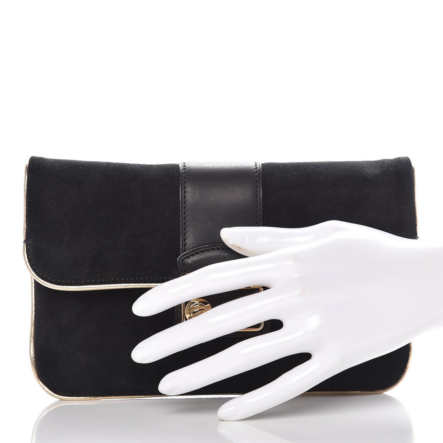 Suede SC Slim Clutch Coal