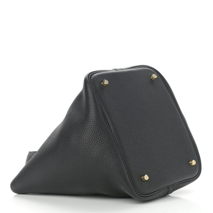 Hermes Taurillon Clemence Picotin Lock 22 MM Black 4 of 11