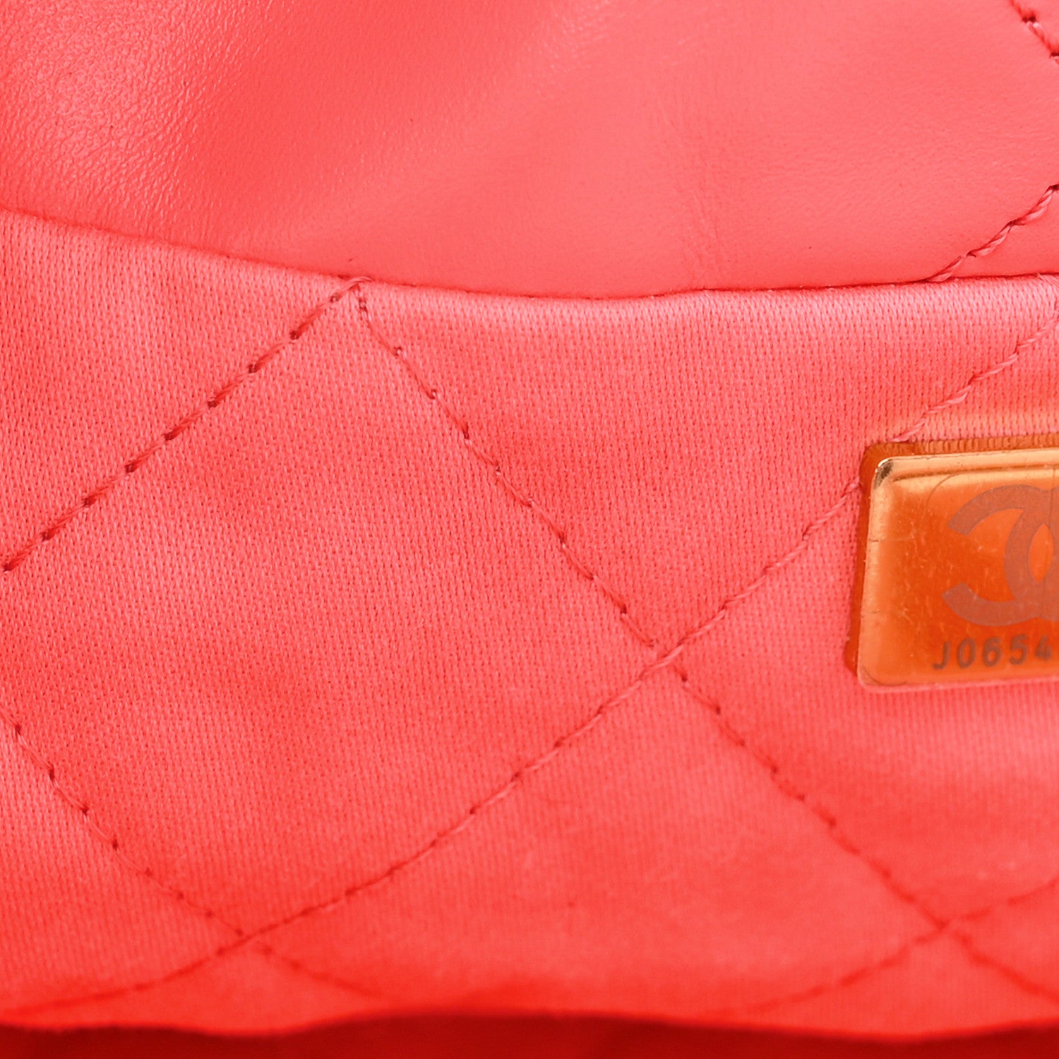 Chanel Shiny Calfskin Quilted Chanel 22 Drawstring Bag Coral Pink 7 of 11