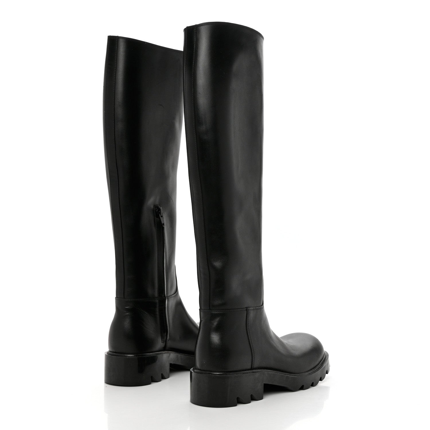 Bottega Veneta Calfskin High Boots 38 Black 4 of 10