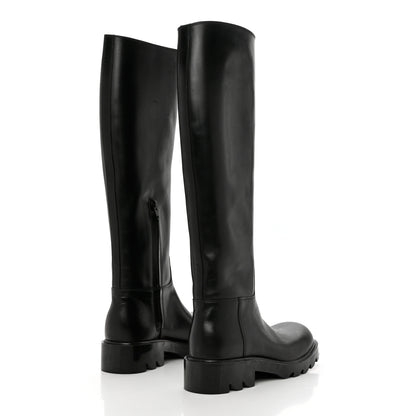 Bottega Veneta Calfskin High Boots 38 Black 4 of 10