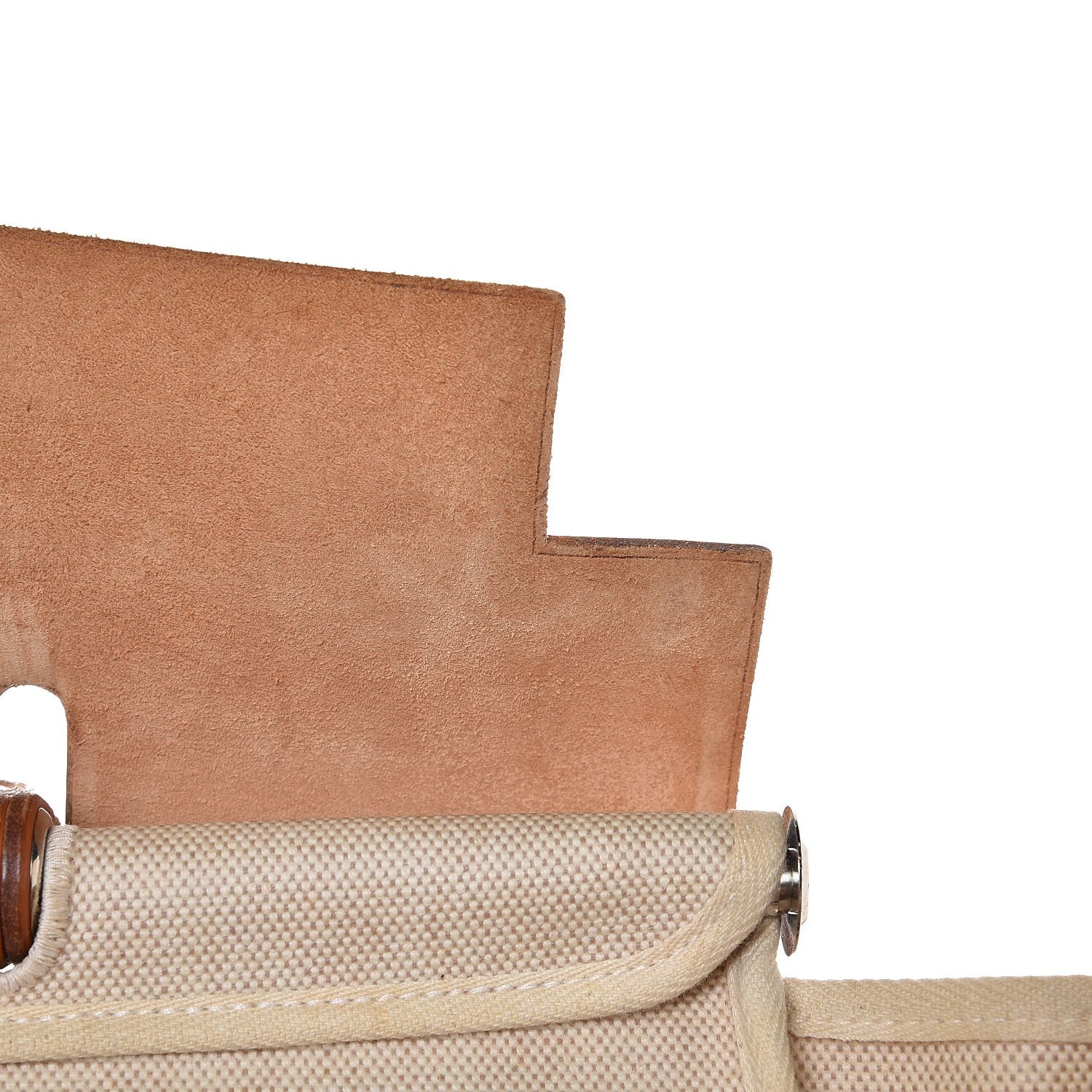 Hermes Toile Vache Calfskin Herbag 40 GM Natural 8 of 17