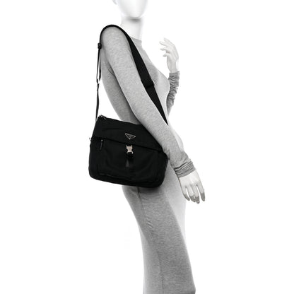 Prada Nylon Vela Messenger Black 2 of 11