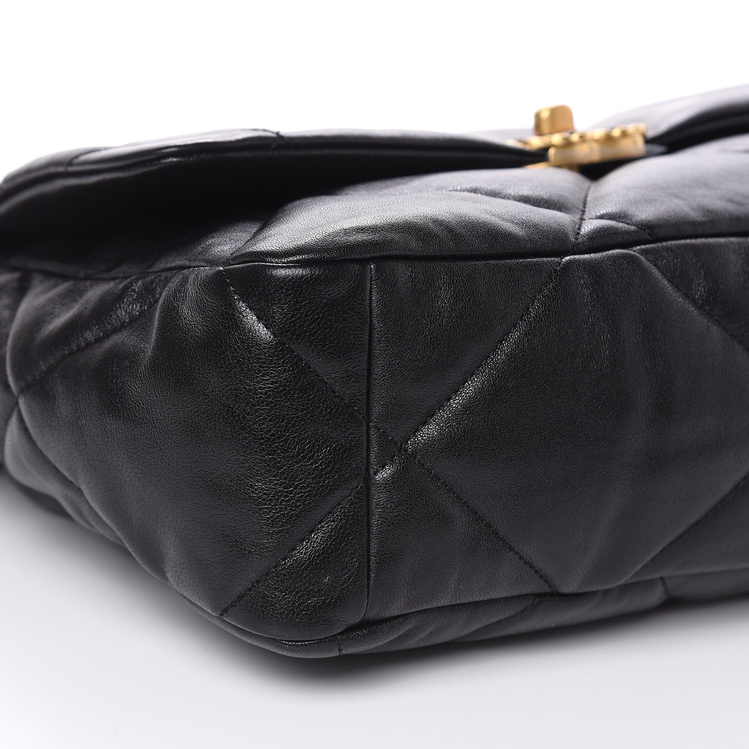 Chanel Lambskin Quilted Large 19 Flap Black 8 of 12