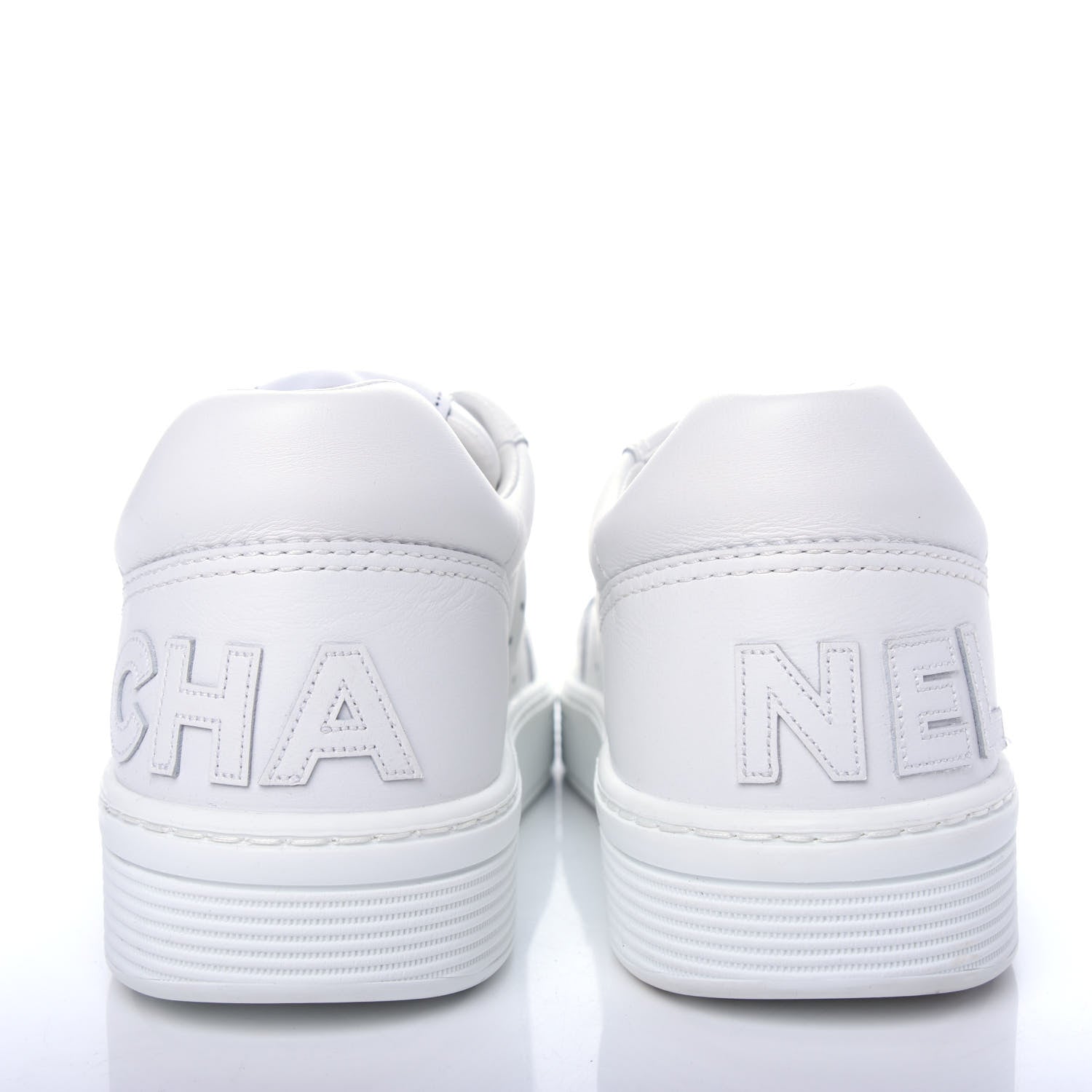 Chanel Calfskin Womens Logo Sneakers 40.5 White 7 of 11