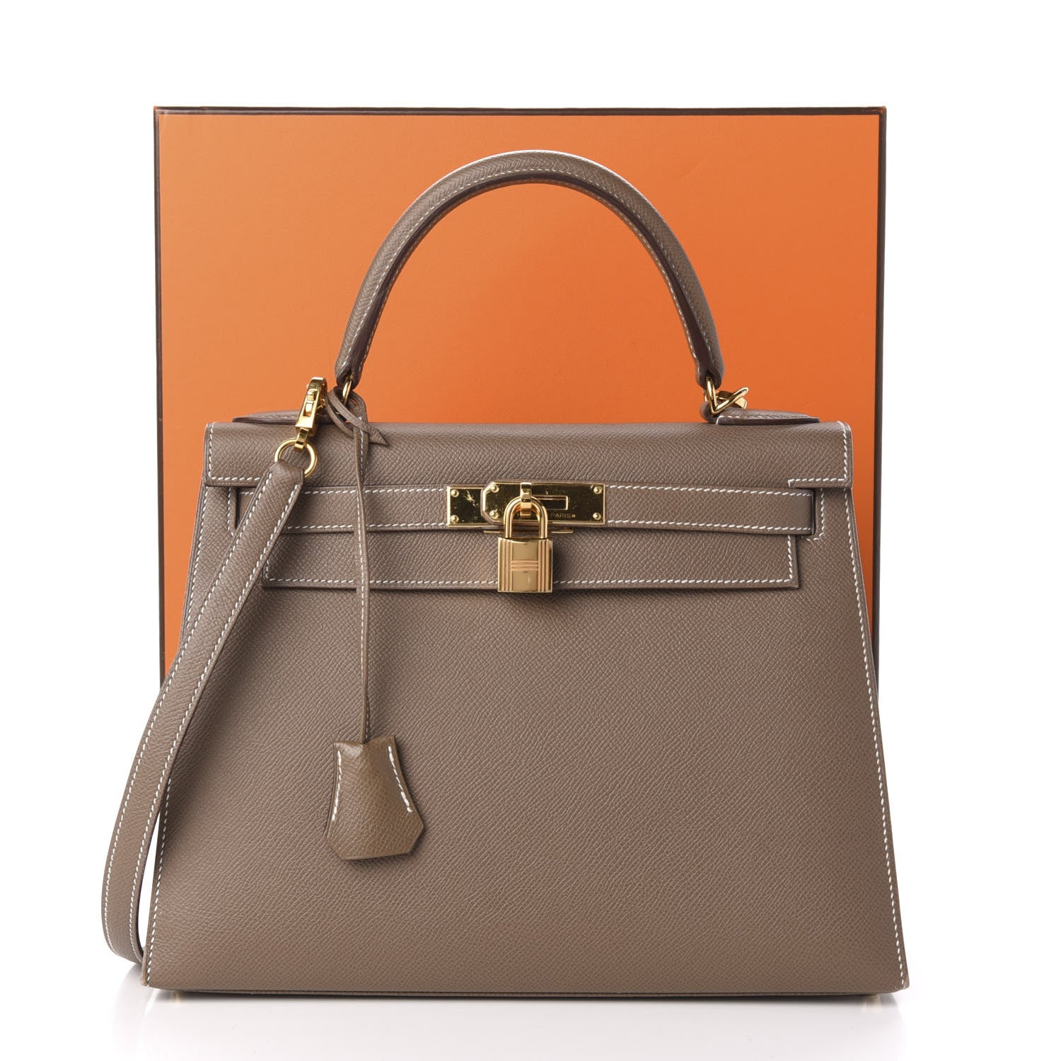 Hermes Epsom Kelly Sellier 28 Etoupe 14 of 14