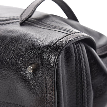 Burberry Calfskin Chain Satchel Black 12 of 14