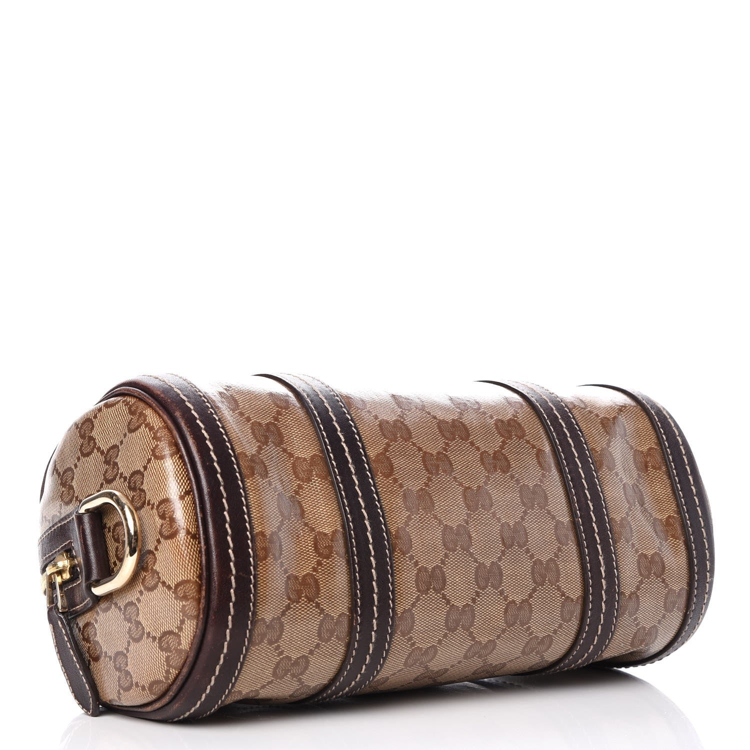 Gucci Crystal Monogram Duchessa Boston Tote Bag Brown 4 of 10