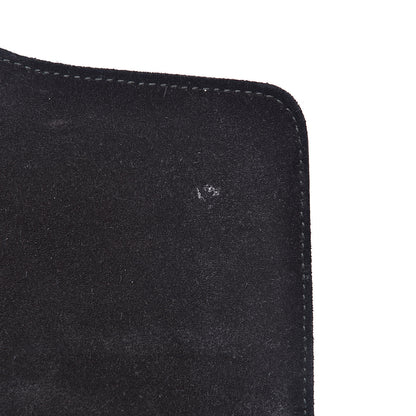 Gucci Suede Medium Arli Flap Shoulder Bag Black 12 of 15