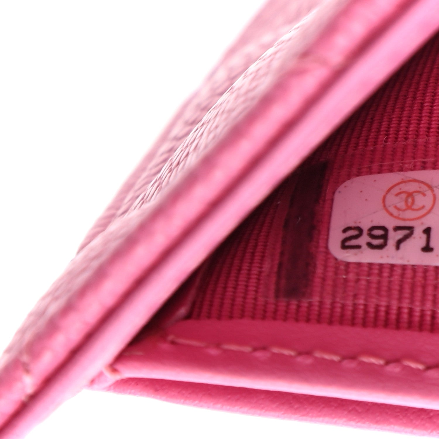 Chanel Caviar Quilted Compact Flap Wallet Pink 7 of 7