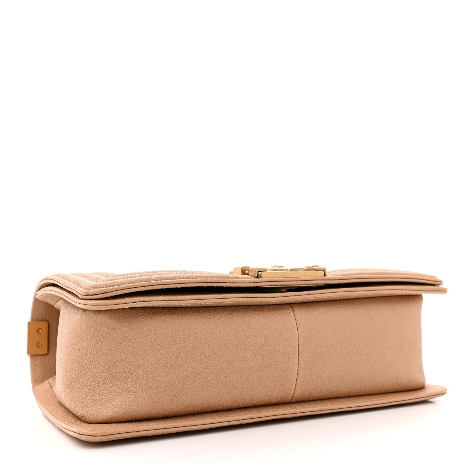 Chanel Caviar Quilted Medium Boy Flap Beige 4 of 12