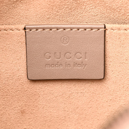 Gucci Calfskin Matelasse Small GG Marmont Chain Shoulder Bag Porcelain Rose 8 of 19