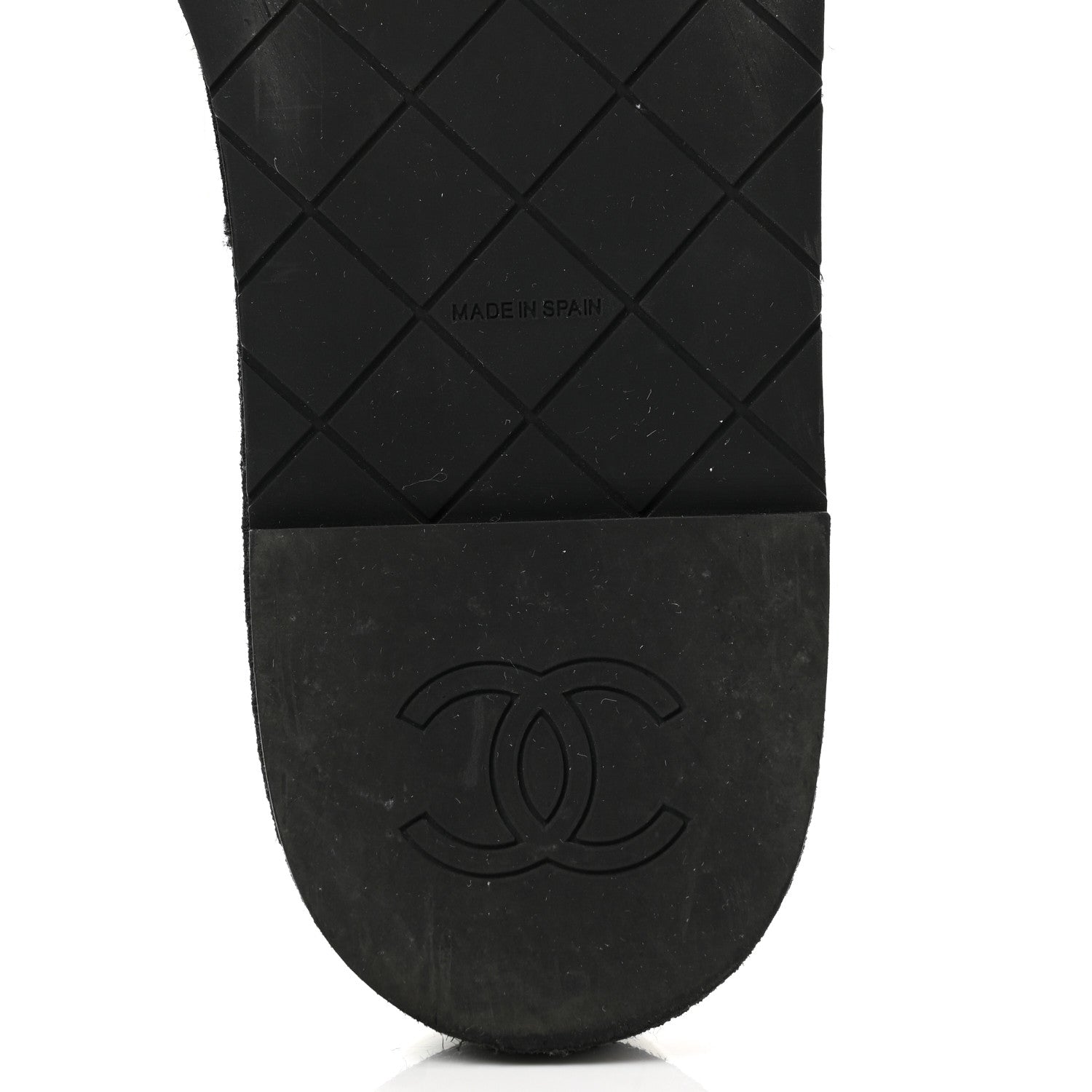 Chanel Crumpled Lambskin Cap Toe Chain CC Turnlock Mary Jane Flats 40 White Black 8 of 12