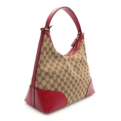 Gucci Monogram Medium Lovely Heart Hobo Red 3 of 12