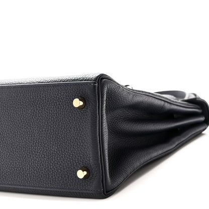 Hermes Togo Kelly Retourne 28 Bleu Nuit 10 of 10