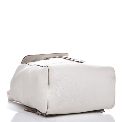Prada Vitello Daino Cinch Backpack Talco 4 of 12