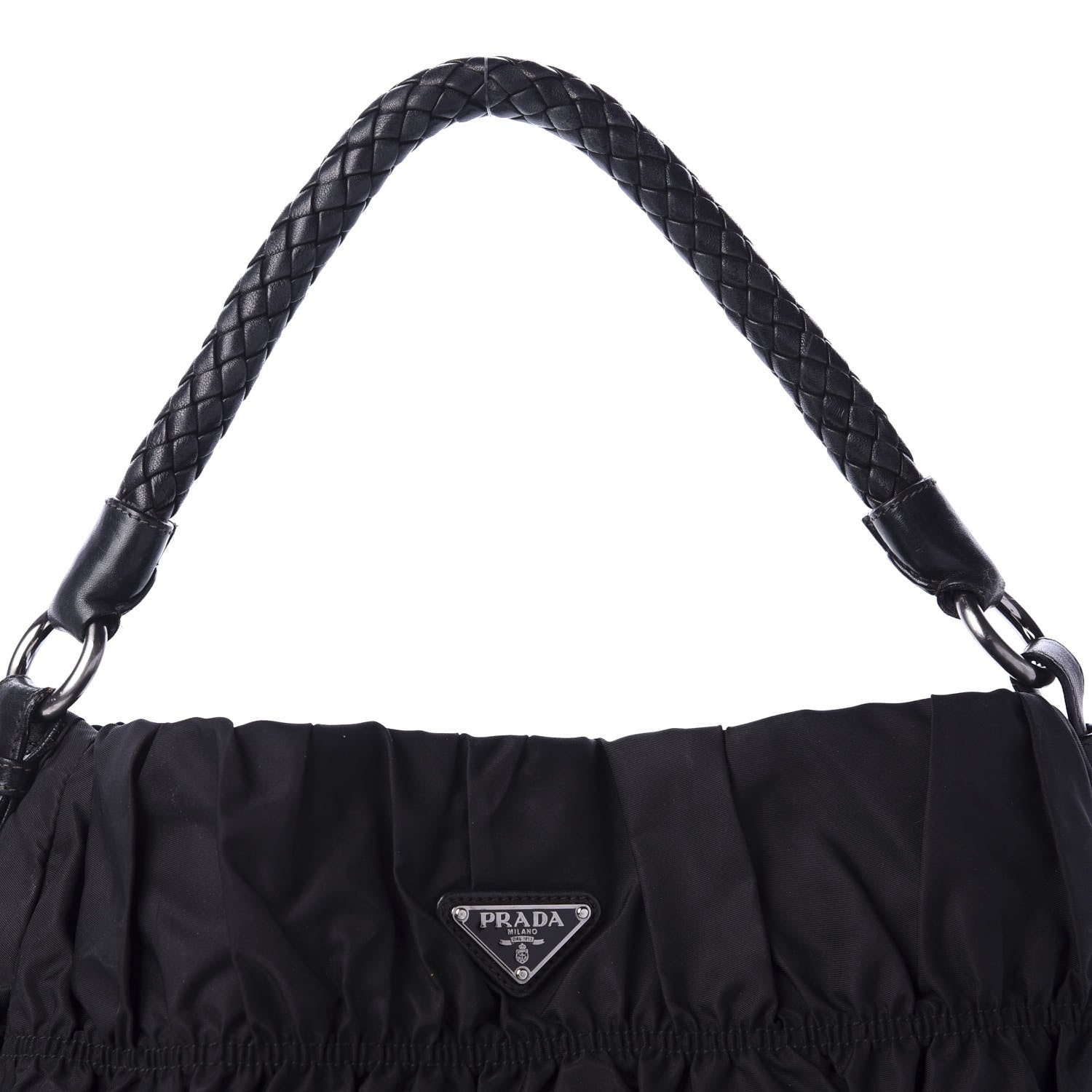 Prada Tessuto Nylon Gaufre Hobo Black 11 of 11