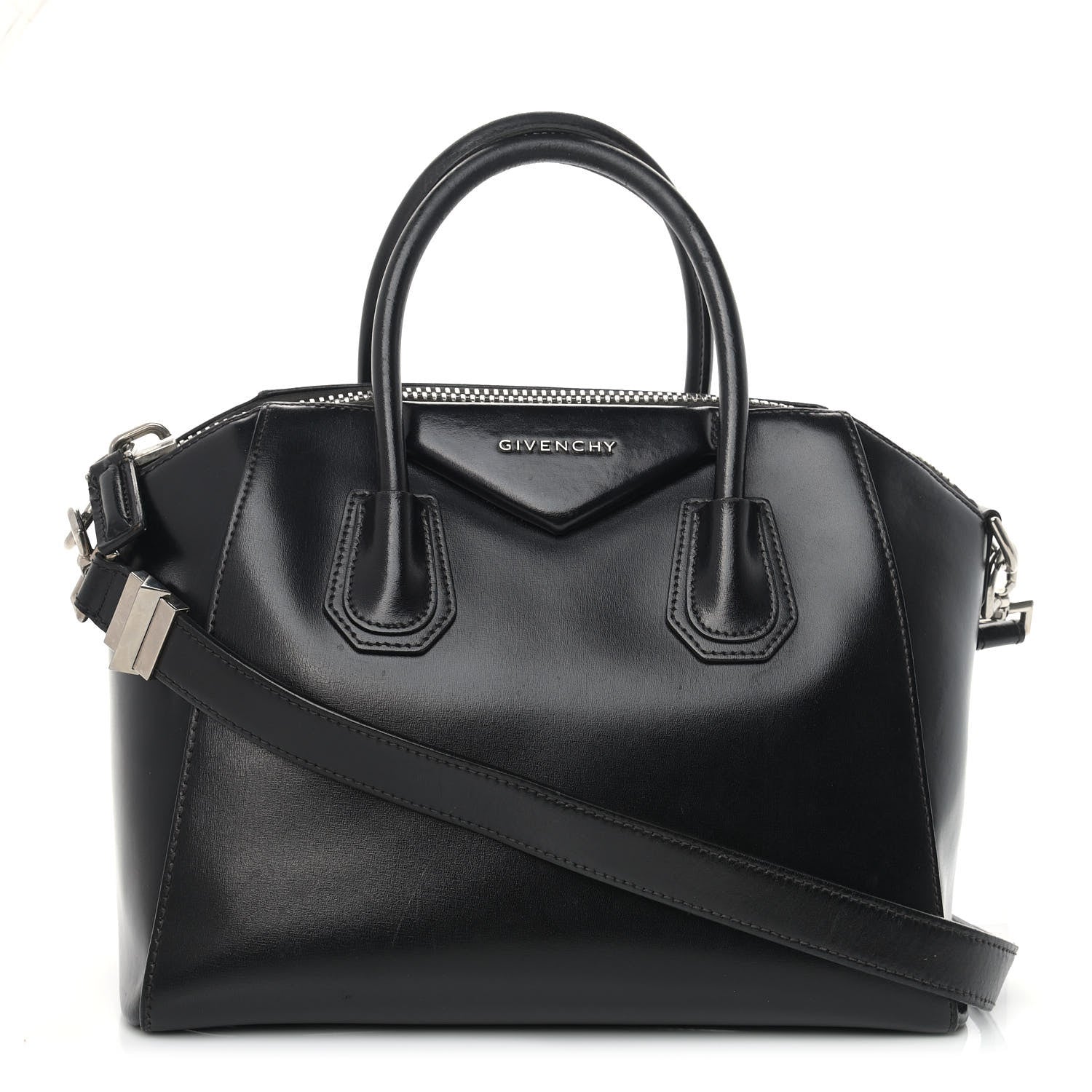 Givenchy Shiny Lord Calfskin Small Antigona Black 1 of 12
