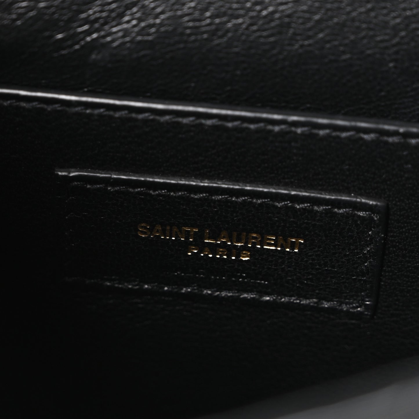 Patent Matelasse Monogram Large Vicky Chain Bag Black