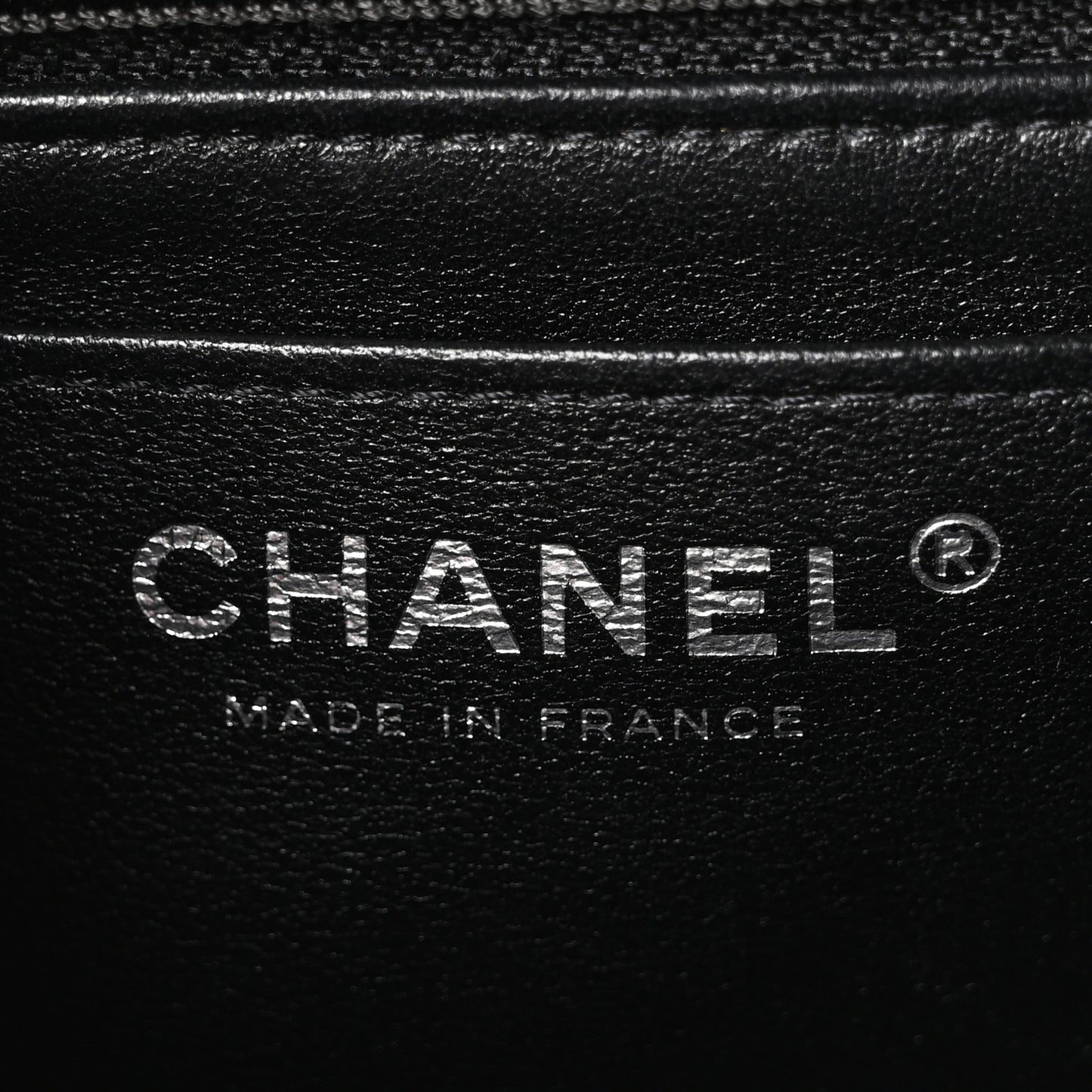 Lambskin Quilted Mini Rectangular Flap Black