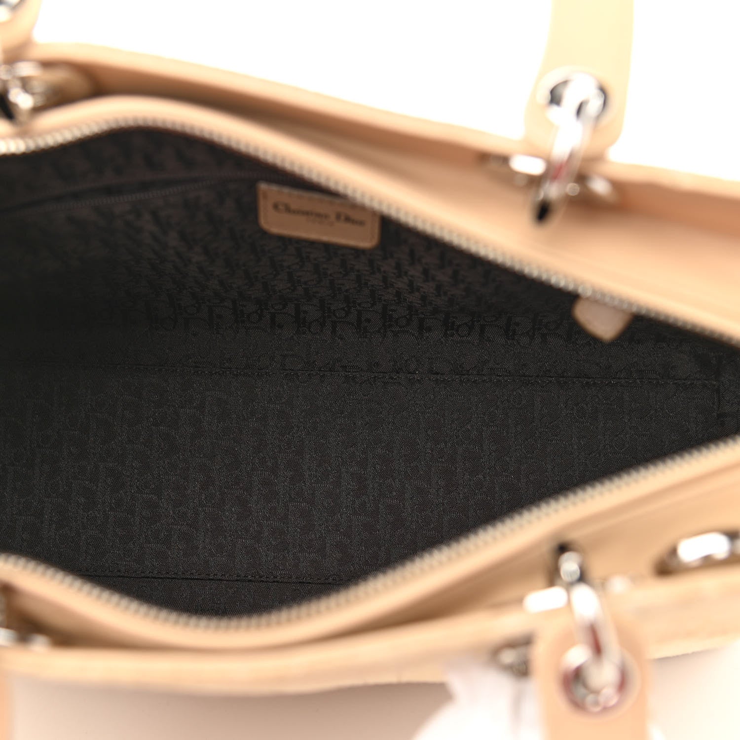 Christian Dior Suede Cannage Large Lady Dior Beige 7 of 10