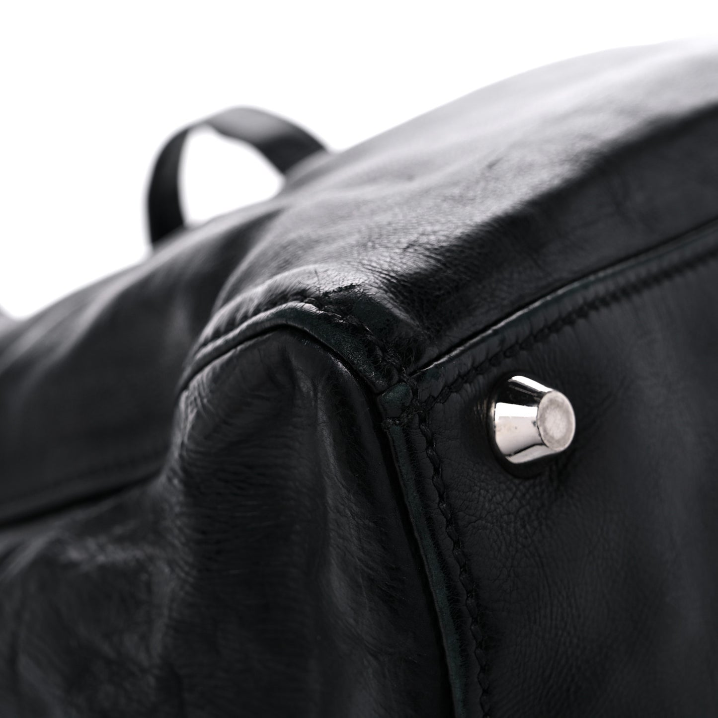 Vitello Lux Satchel Black
