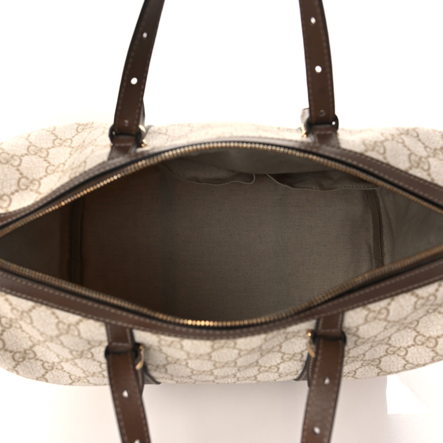 Gucci GG Supreme Monogram Calfskin Medium Nice Boston New Mystic White Beige Brown 5 of 8