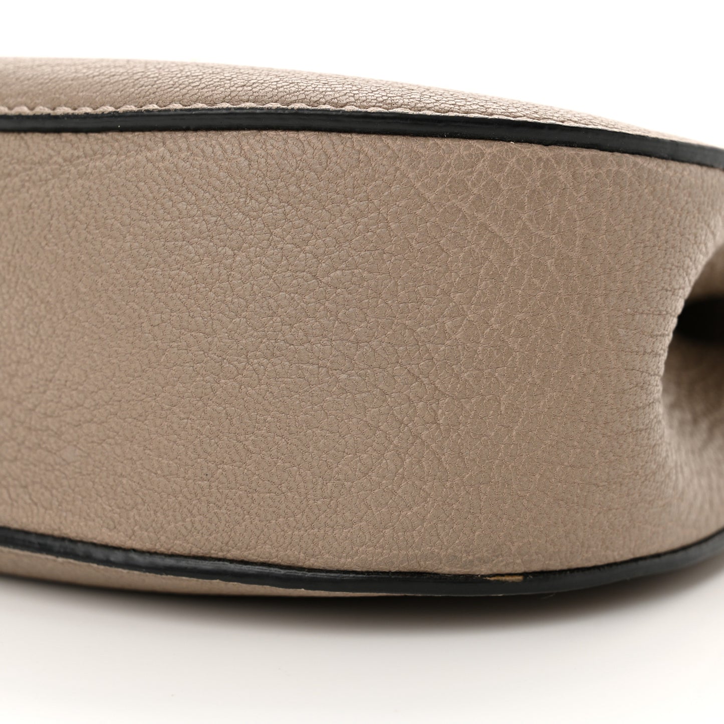 Grained Lambskin Mini Drew Shoulder Bag Motty Grey
