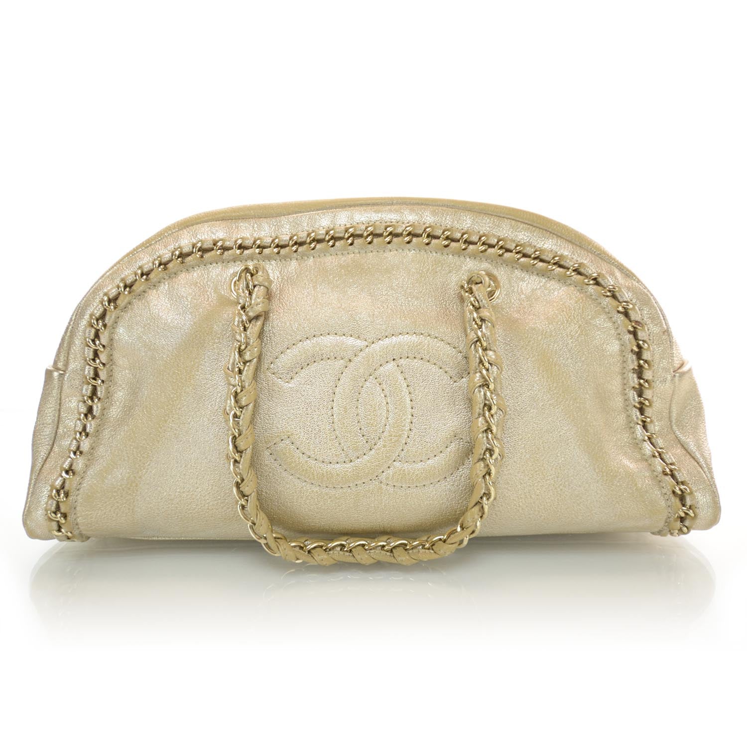Chanel Luxe Ligne Medium Bowler Tote Metallic 1 of 9