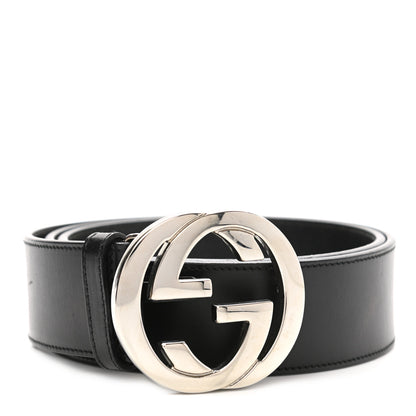 Gucci Calfskin Interlocking G 40mm Belt 90 36 Black 1 of 6