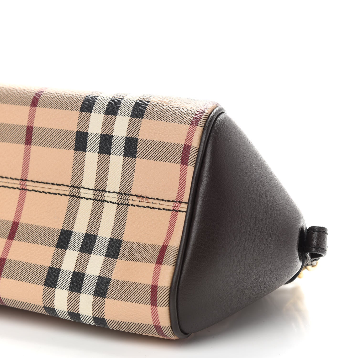 Burberry Haymarket Check Mini Blaze Crossbody Bag Chocolate 10 of 10