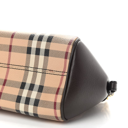 Burberry Haymarket Check Mini Blaze Crossbody Bag Chocolate 10 of 10